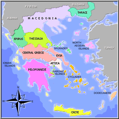 Map of Greece